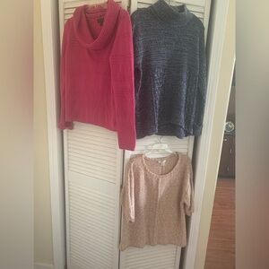 Coldwater Creek , Simply Vera, and Worthington sweaters All Three one low price
